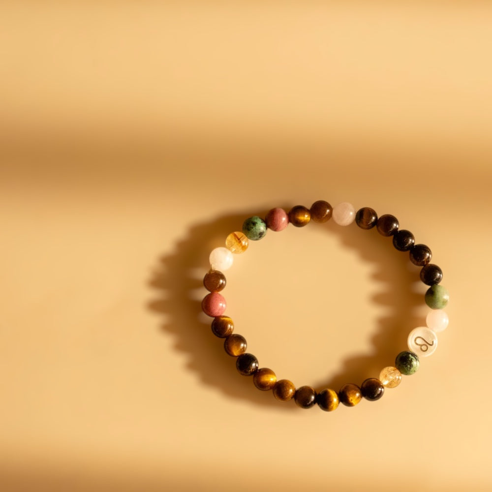 Leo Zodiac Beaded Bracelet