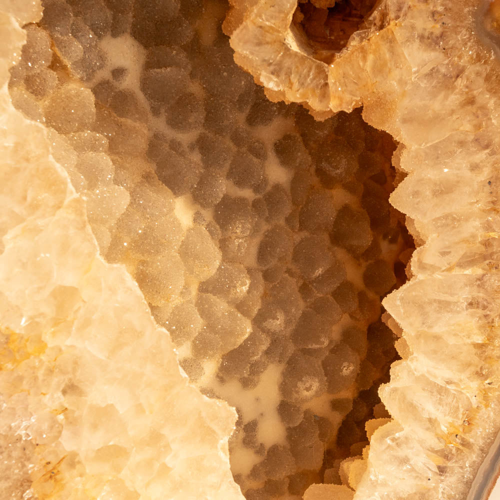 Close-up of Natural Druzy Agate