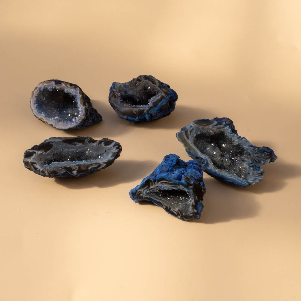 Quartz Geode – Sparkling Blue Crystal Cluster