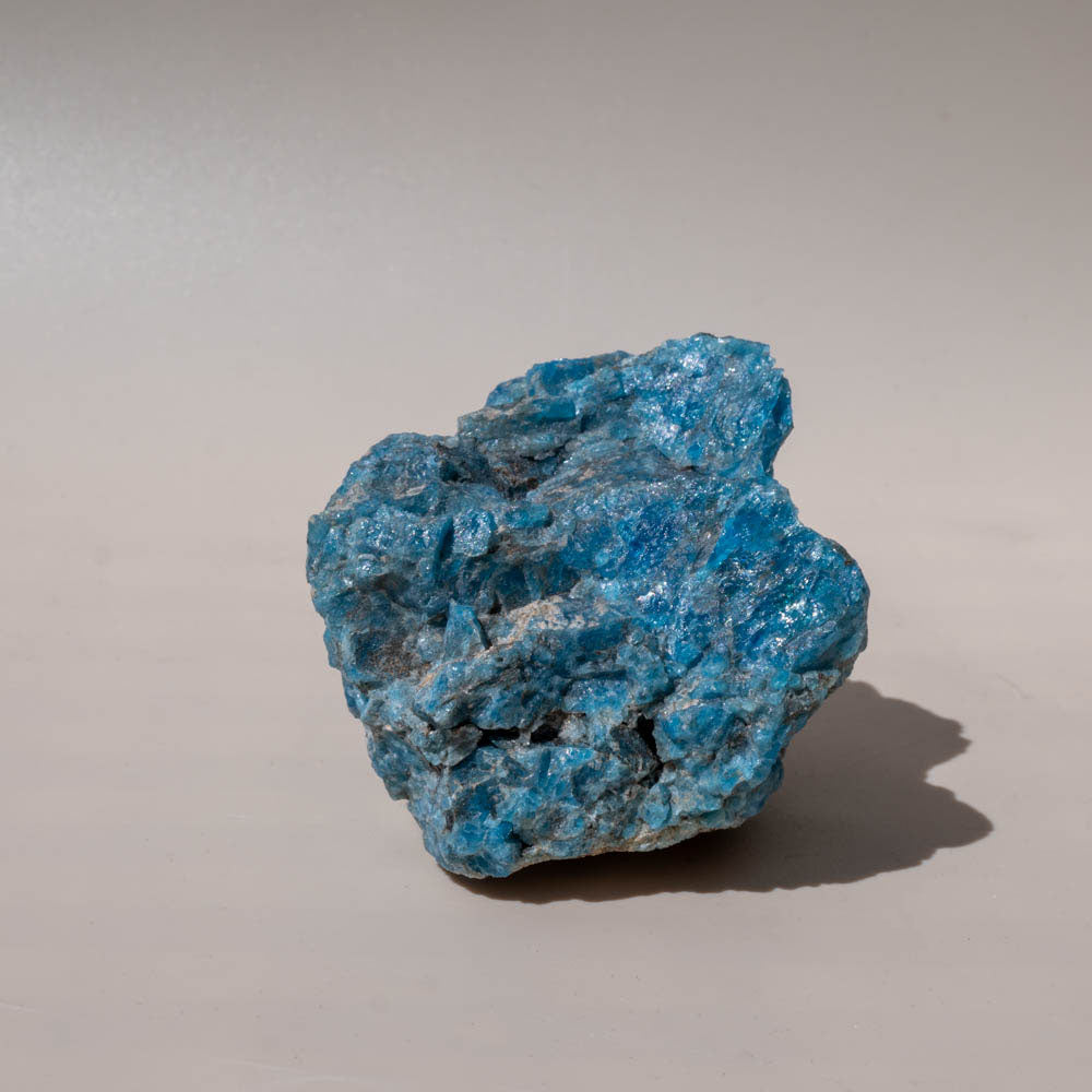 Blue Apatite Crystal Rough