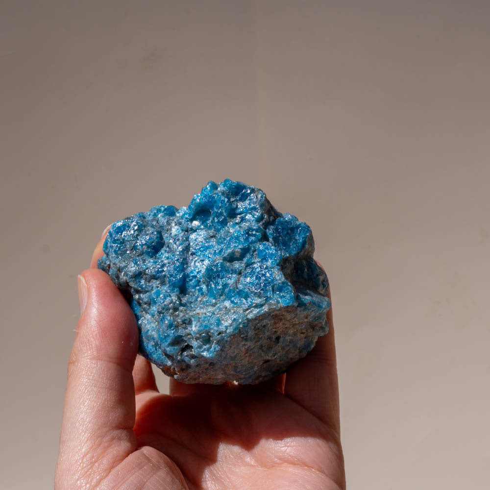 Blue Apatite Crystal Rough