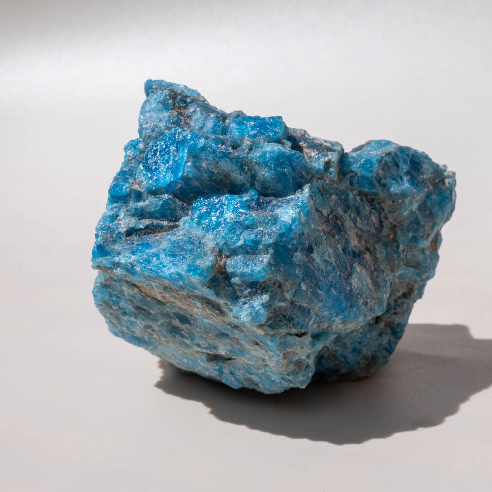 Blue Apatite Crystal Rough