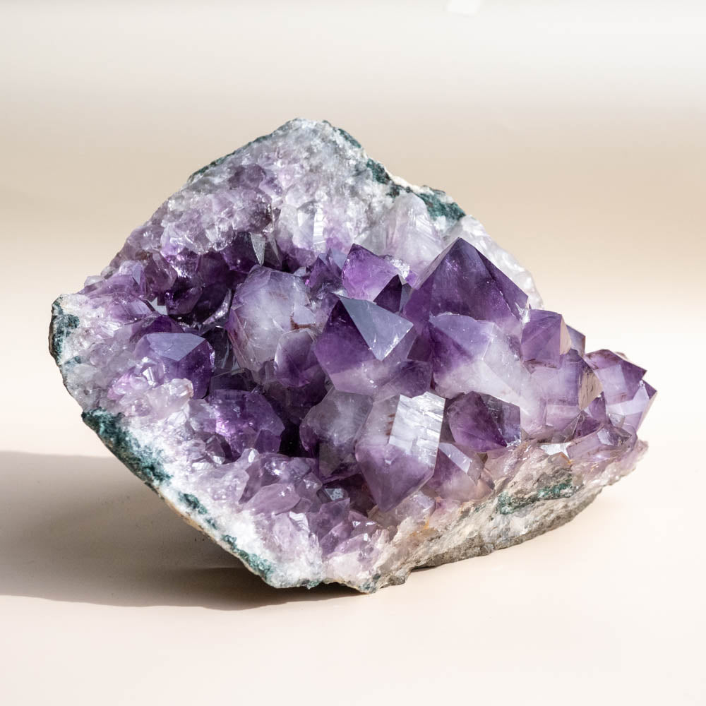 Large Amethyst Crystal Cluster with Chunky Points