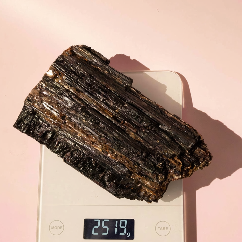 Large Black Tourmaline Schorl with Mica 2.5kg