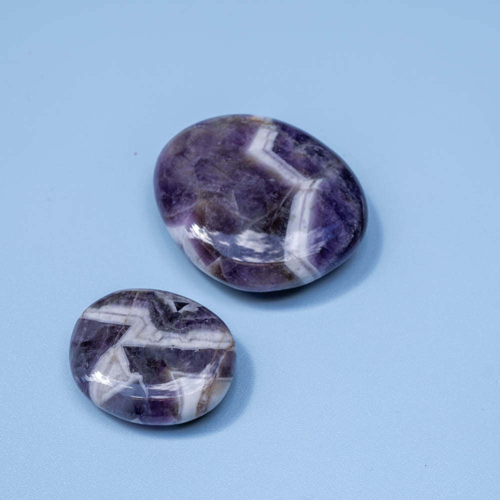 Chevron Amethyst Palm Stone