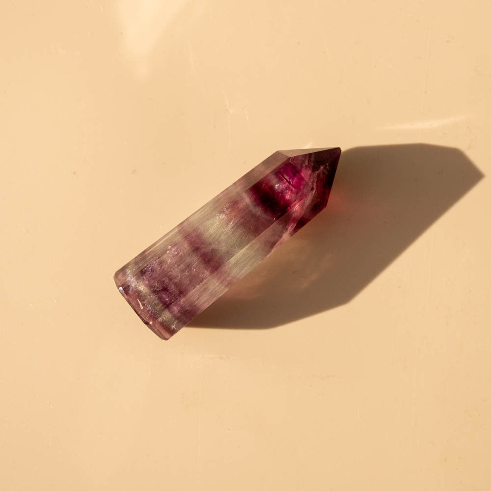 Rainbow Fluorite Crystal Point