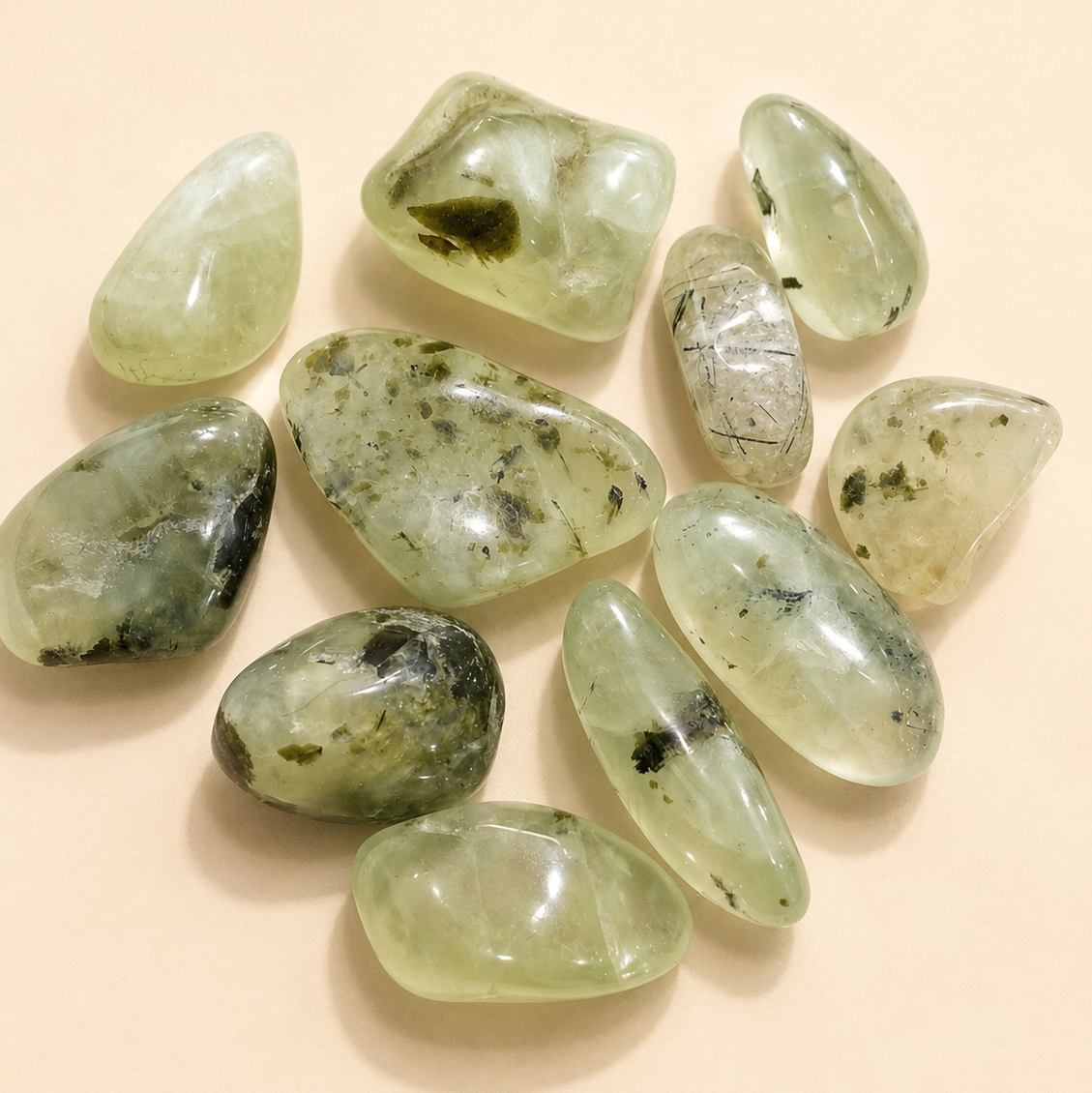 Prehnite Tumbled Stone