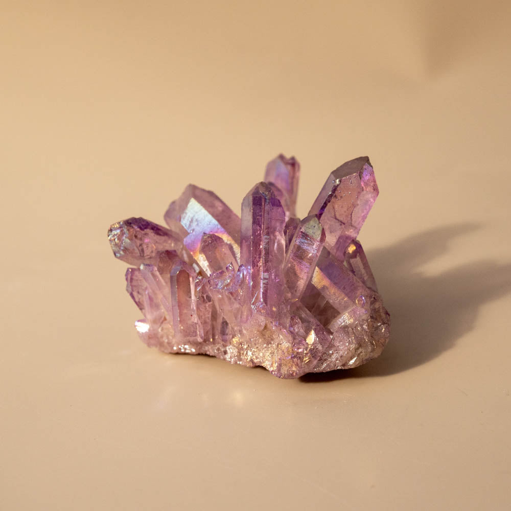 Purple Aura Crystal Cluster