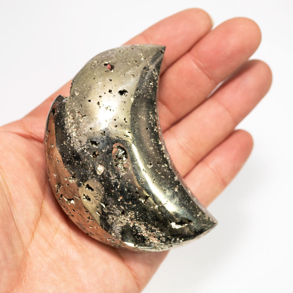 Pyrite Moon Crescent Crystal