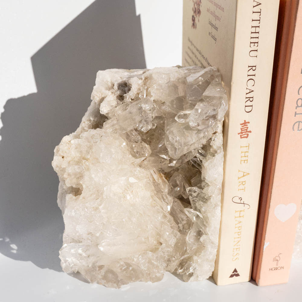 Clear Quartz Bookends