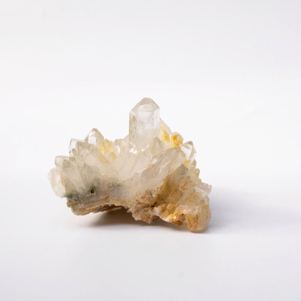 clear quartz cluster crystal