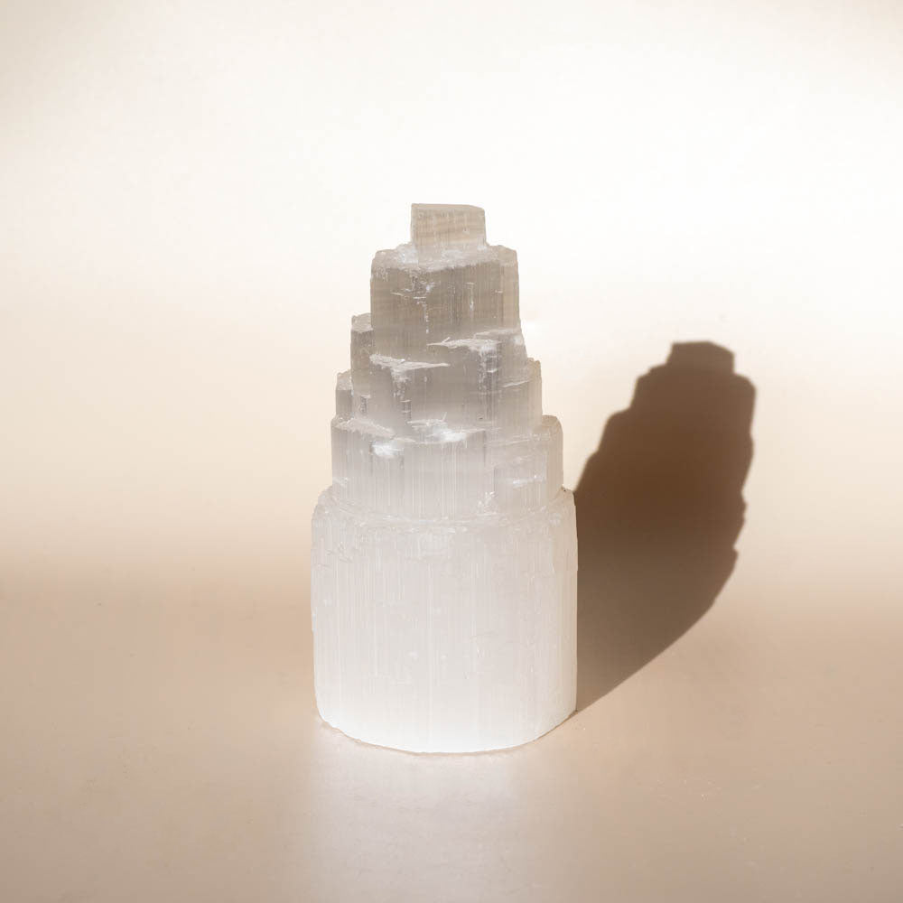 Selenite Tower Crystal Lamp