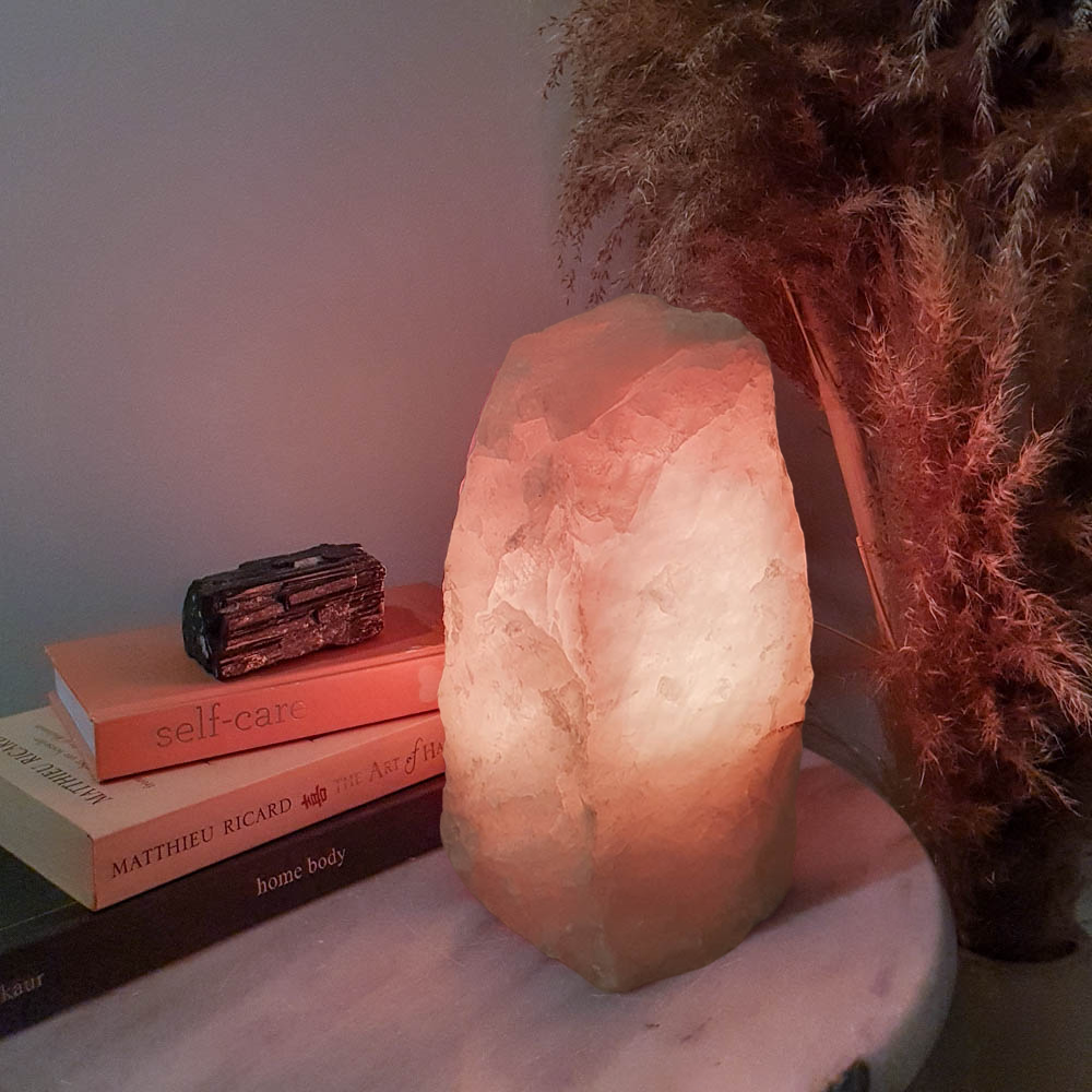 Rose Quartz Crystal Lamp