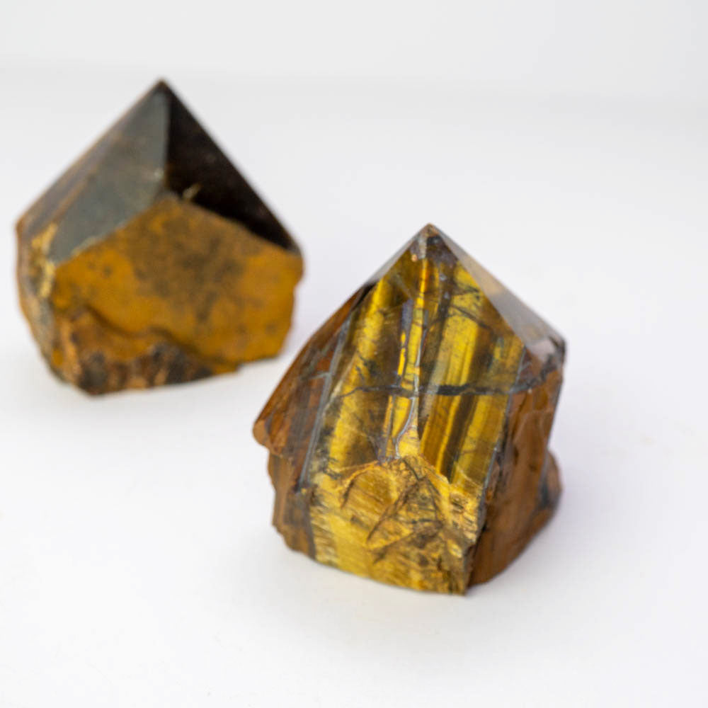 Tiger's Eye Top Polished Crystal Point