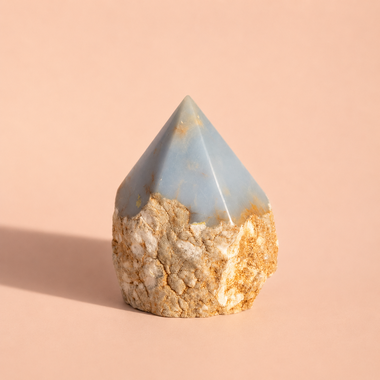 Angelite Top Polished Crystal Generator