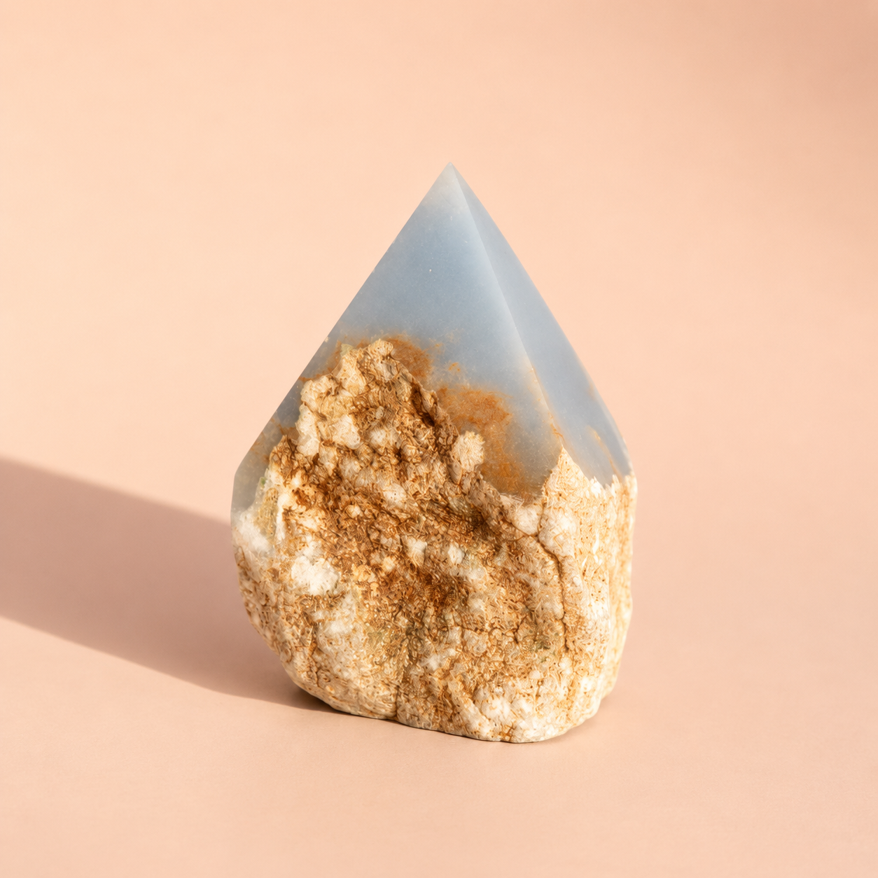 Angelite Top Polished Crystal Generator