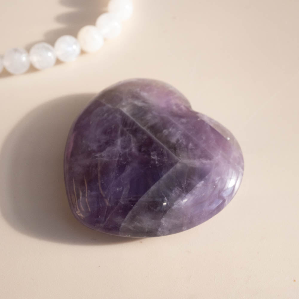 Amethyst Crystal Heart