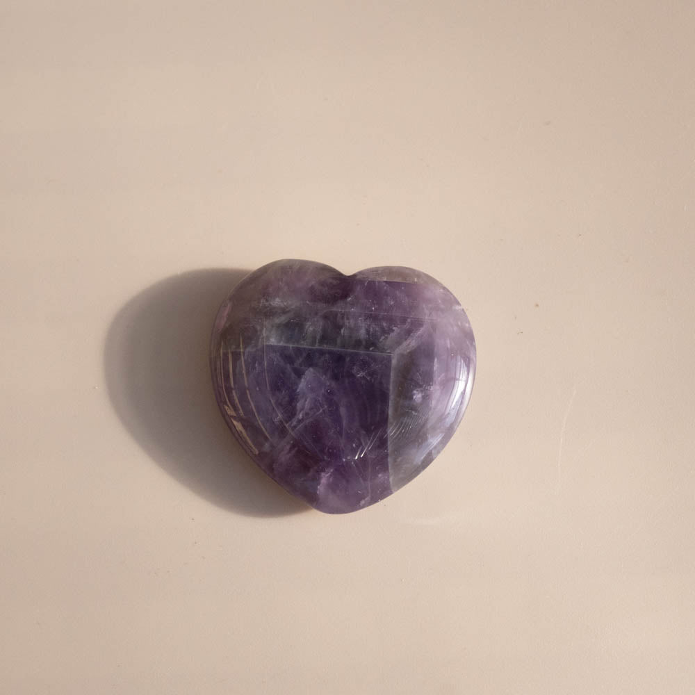 Amethyst Crystal Heart