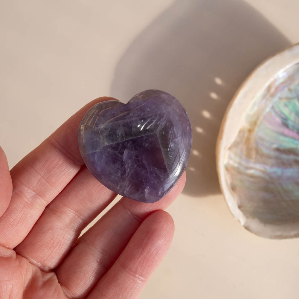 Amethyst Crystal Heart