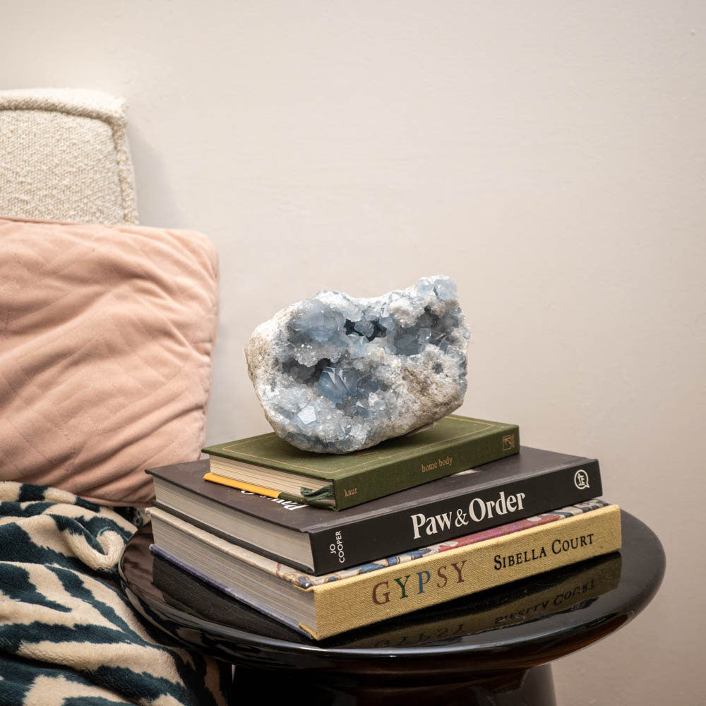 Large Celestite Crystal Cluster 