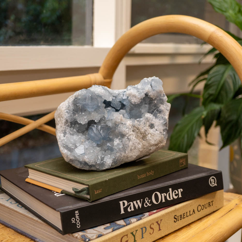 Celestite Large Crystal Cluster