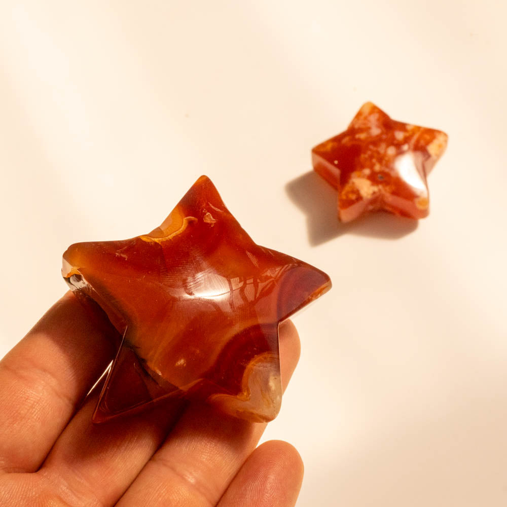 Carnelian Crystal Star