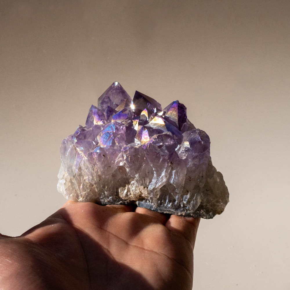 Amethyst Aura Crystal Cluster