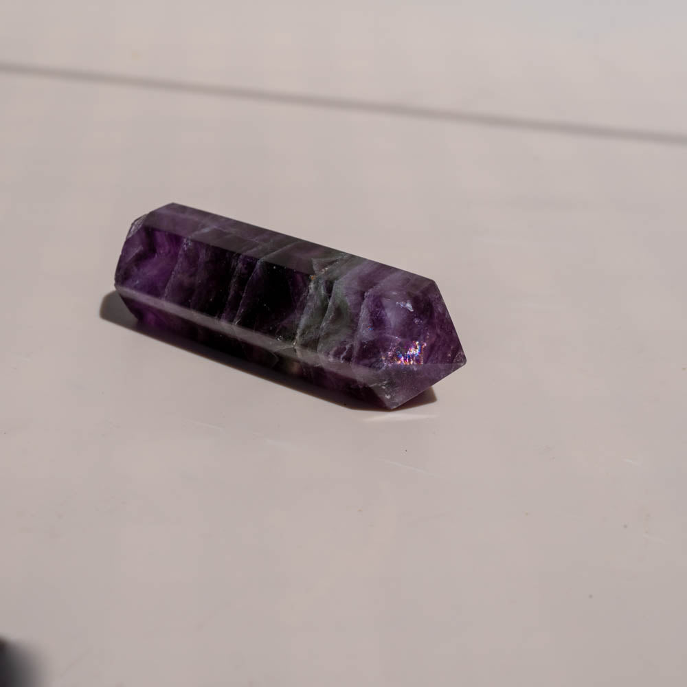 rainbow fluorite point