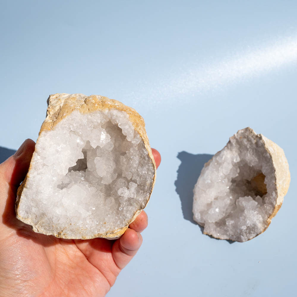 Crystal Geode Natural Pair