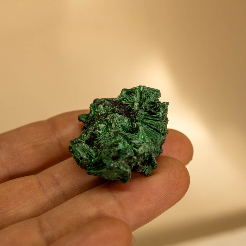 velvet malachite crystal cluster