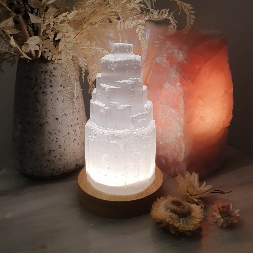 Mini Selenite Lamp