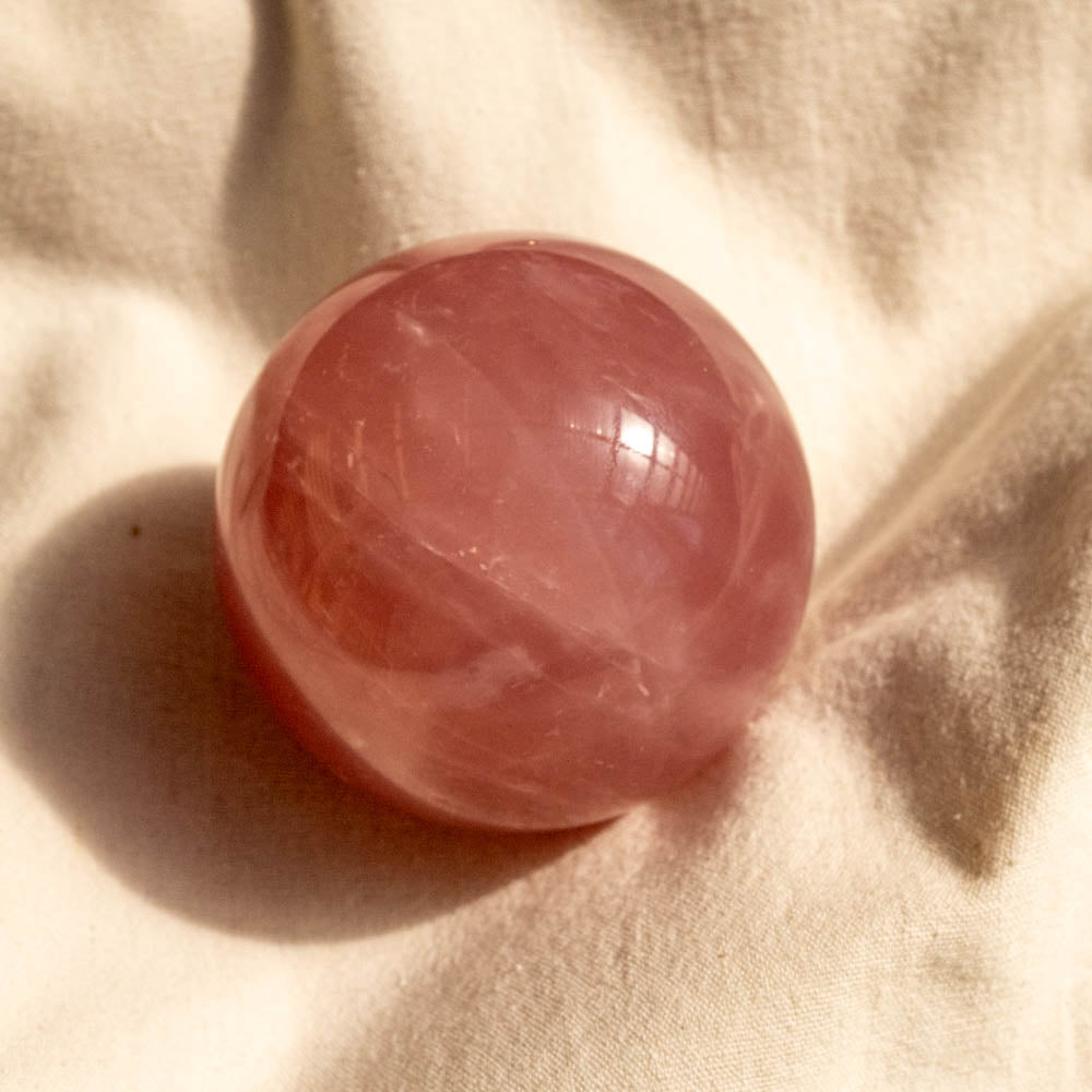 Museum Grade Rose Quartz Sphere