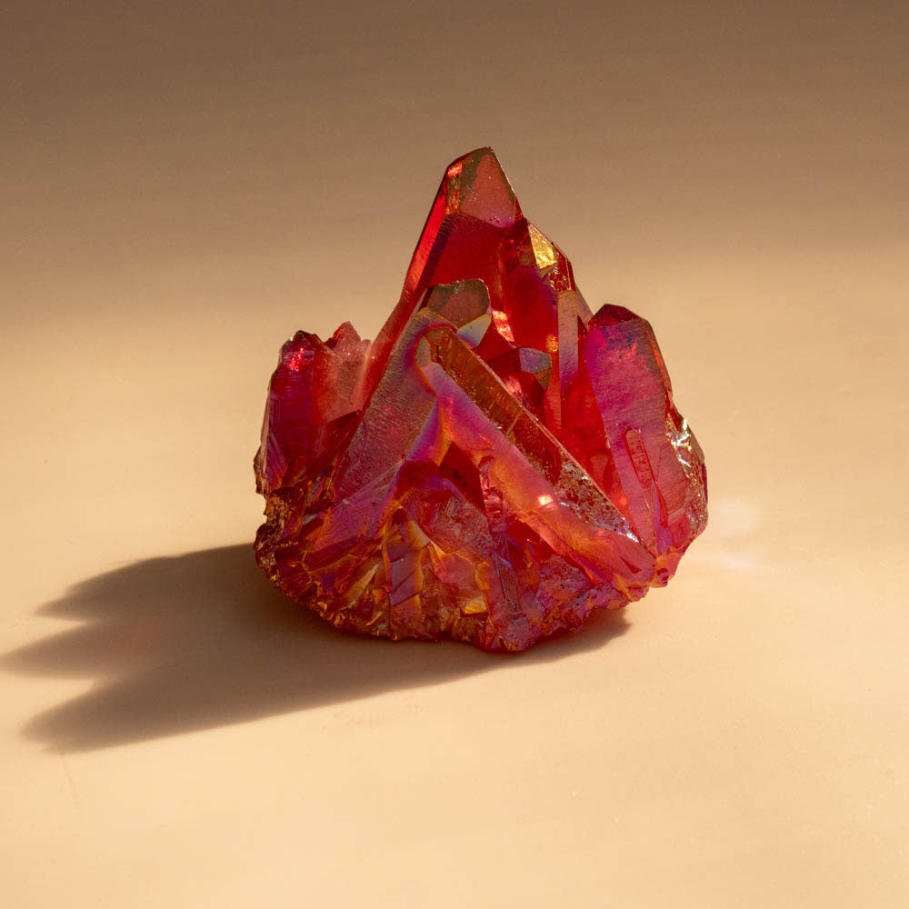 Ruby Aura Crystal Cluster