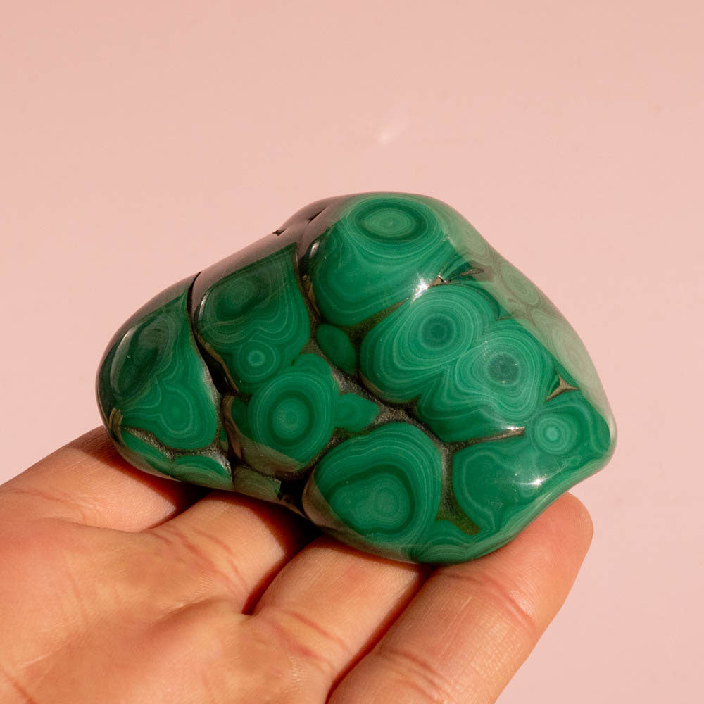 Polished Malachite Freeform – Tortoise Shell Formation