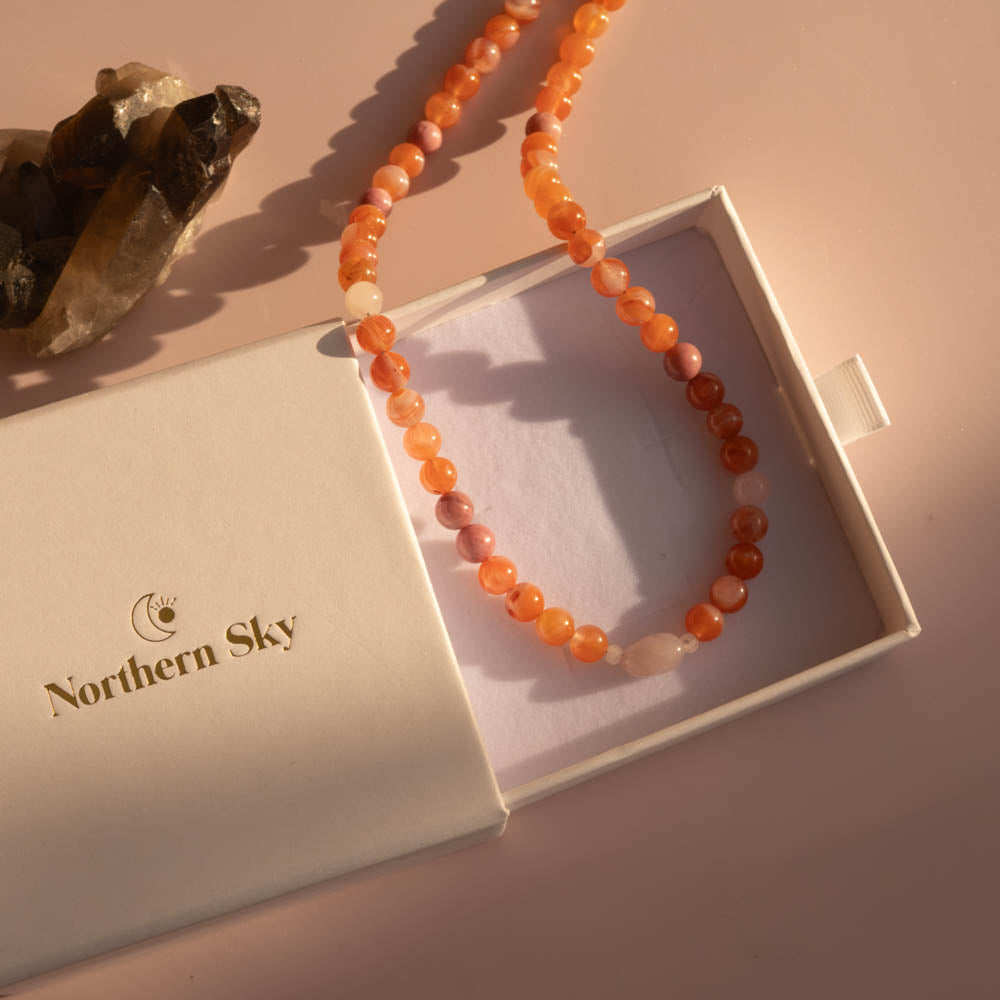 In bloom necklace in gift box