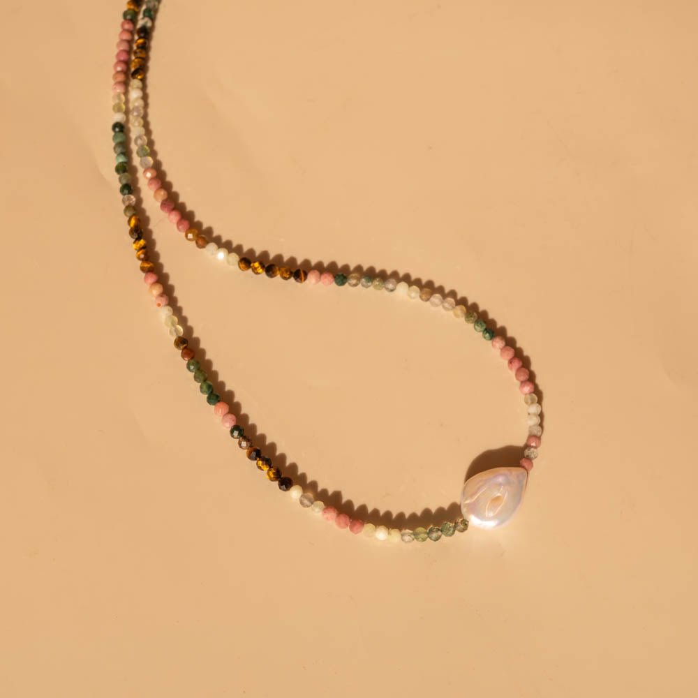 grounding pearl necklace