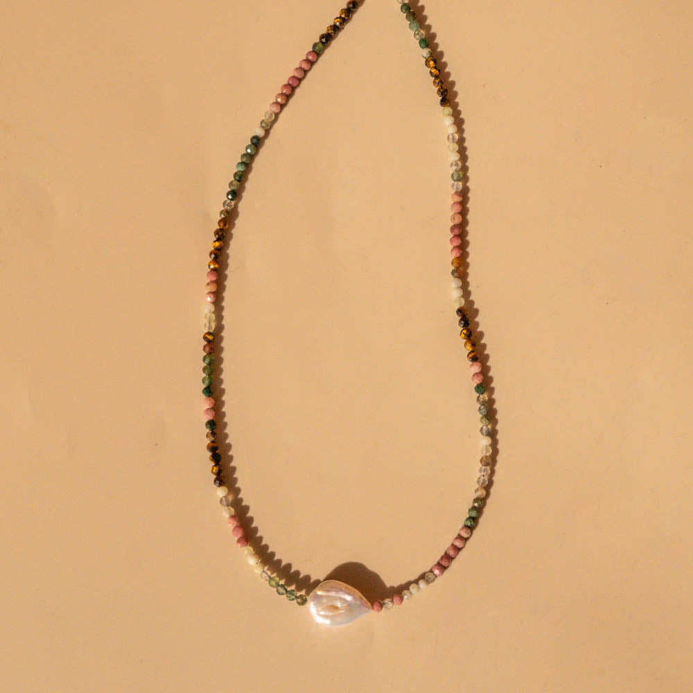 grounding pearl necklace