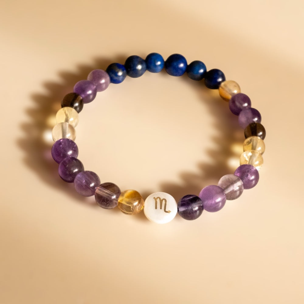 Scorpio Zodiac Beaded Bracelet