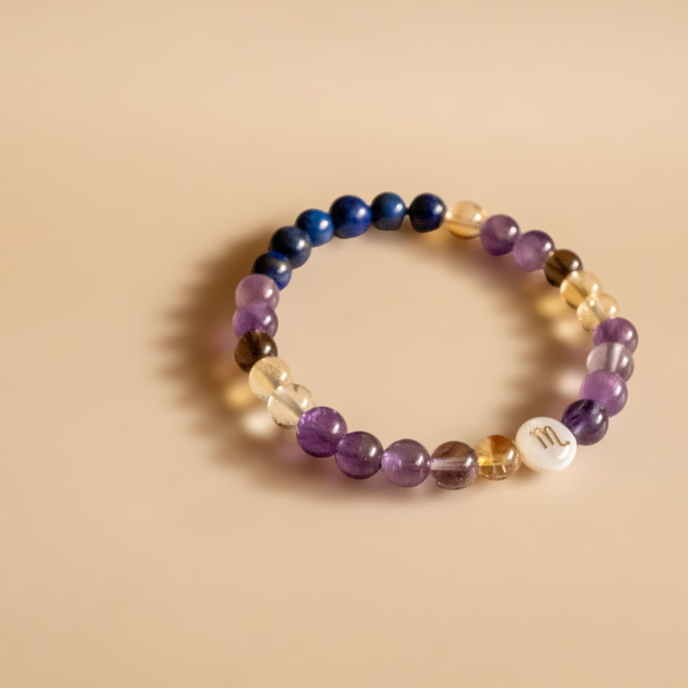 Scorpio Zodiac Beaded Bracelet