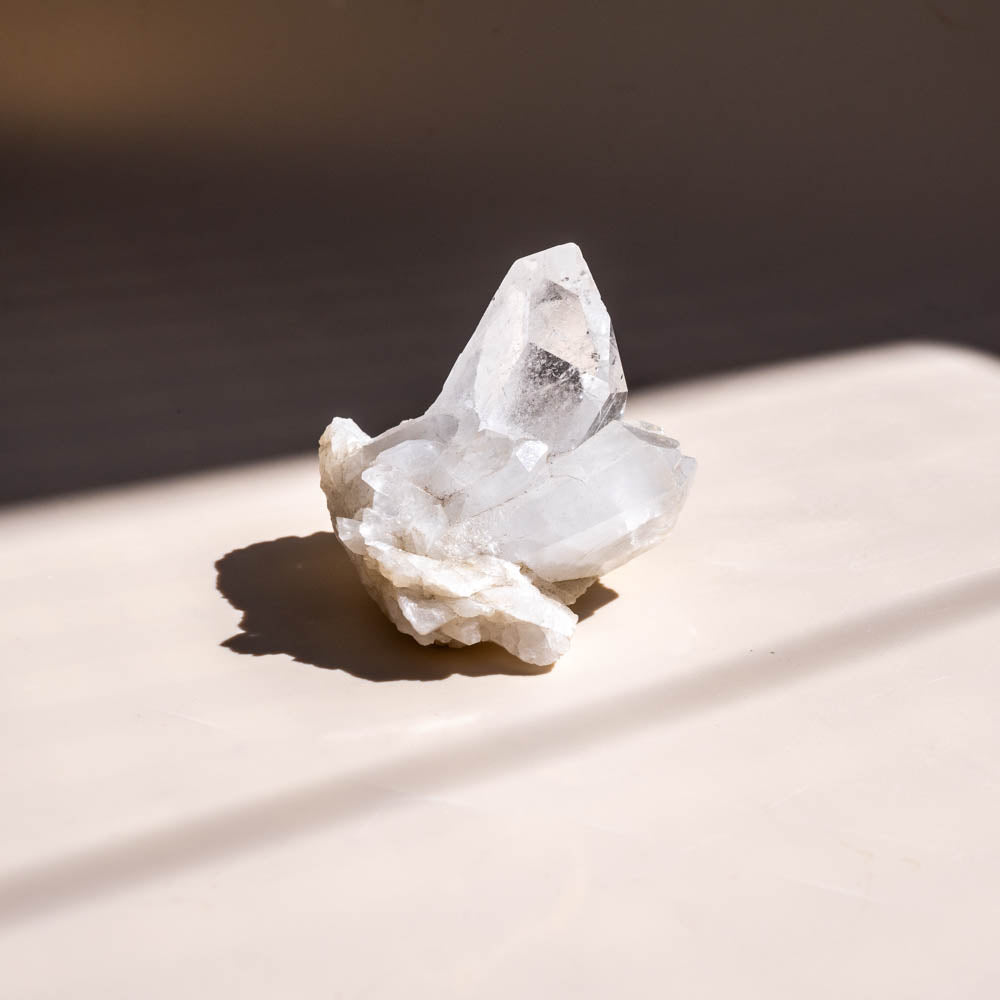 clear quartz cluster