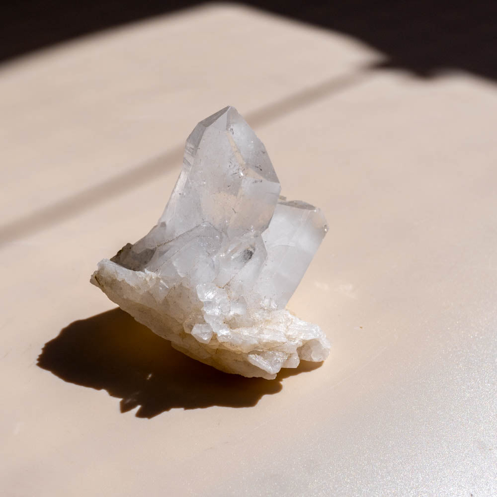 clear quartz cluster