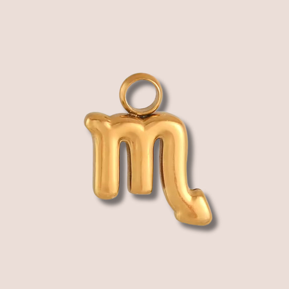 scorpio gold charm