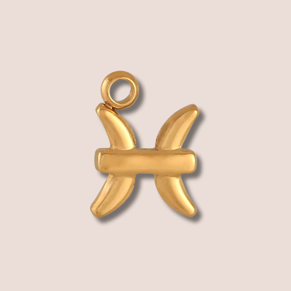 pisces gold charm