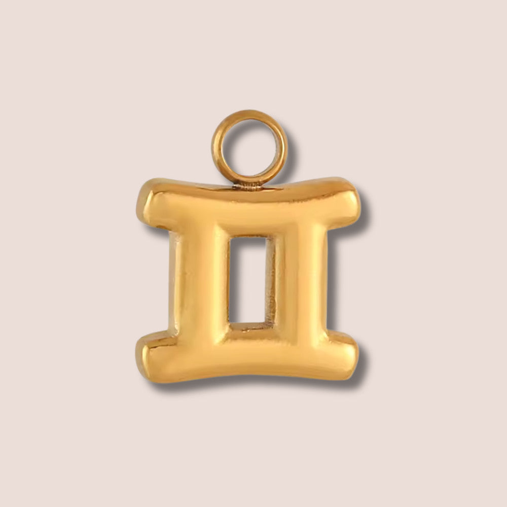 gemini gold charm