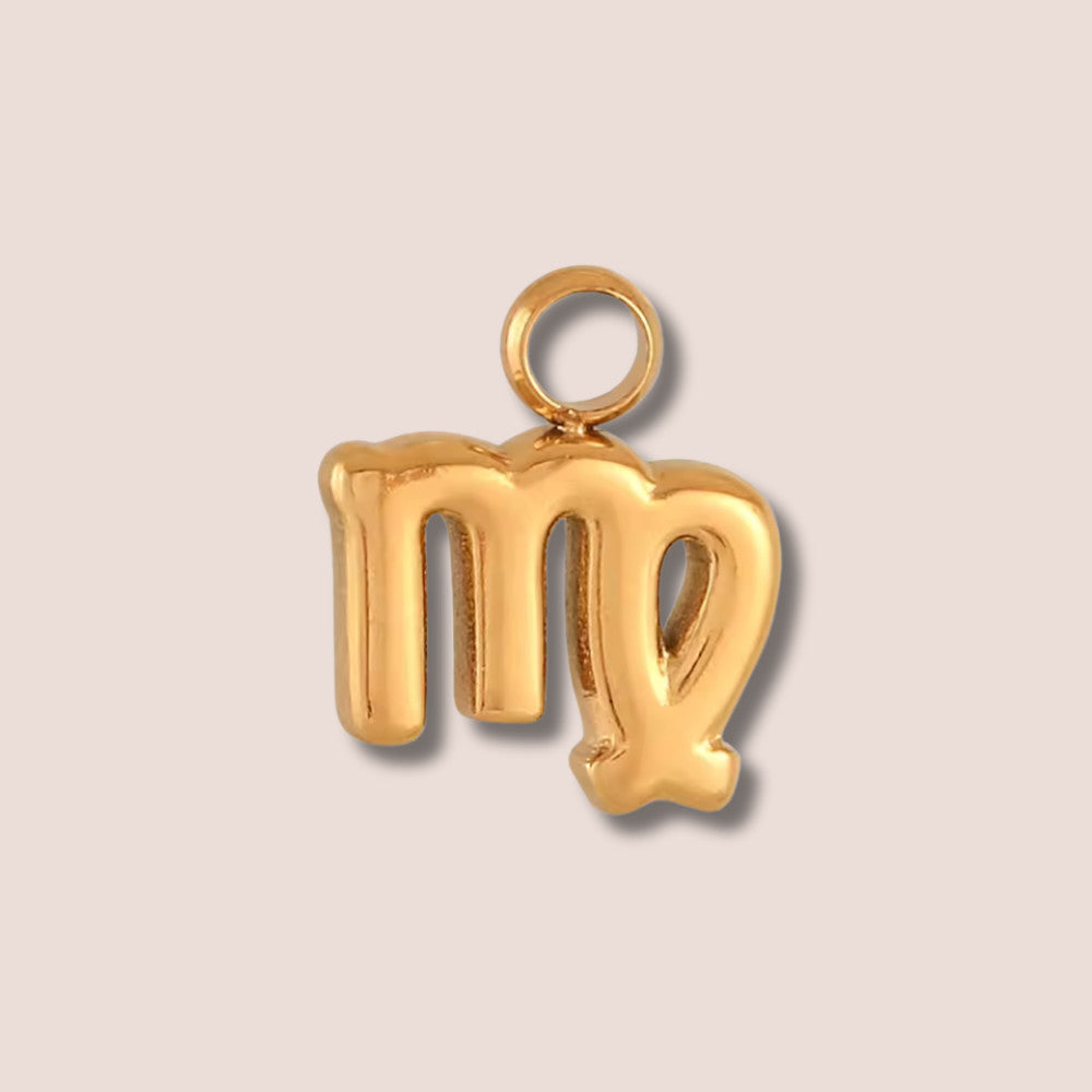 virgo gold charm