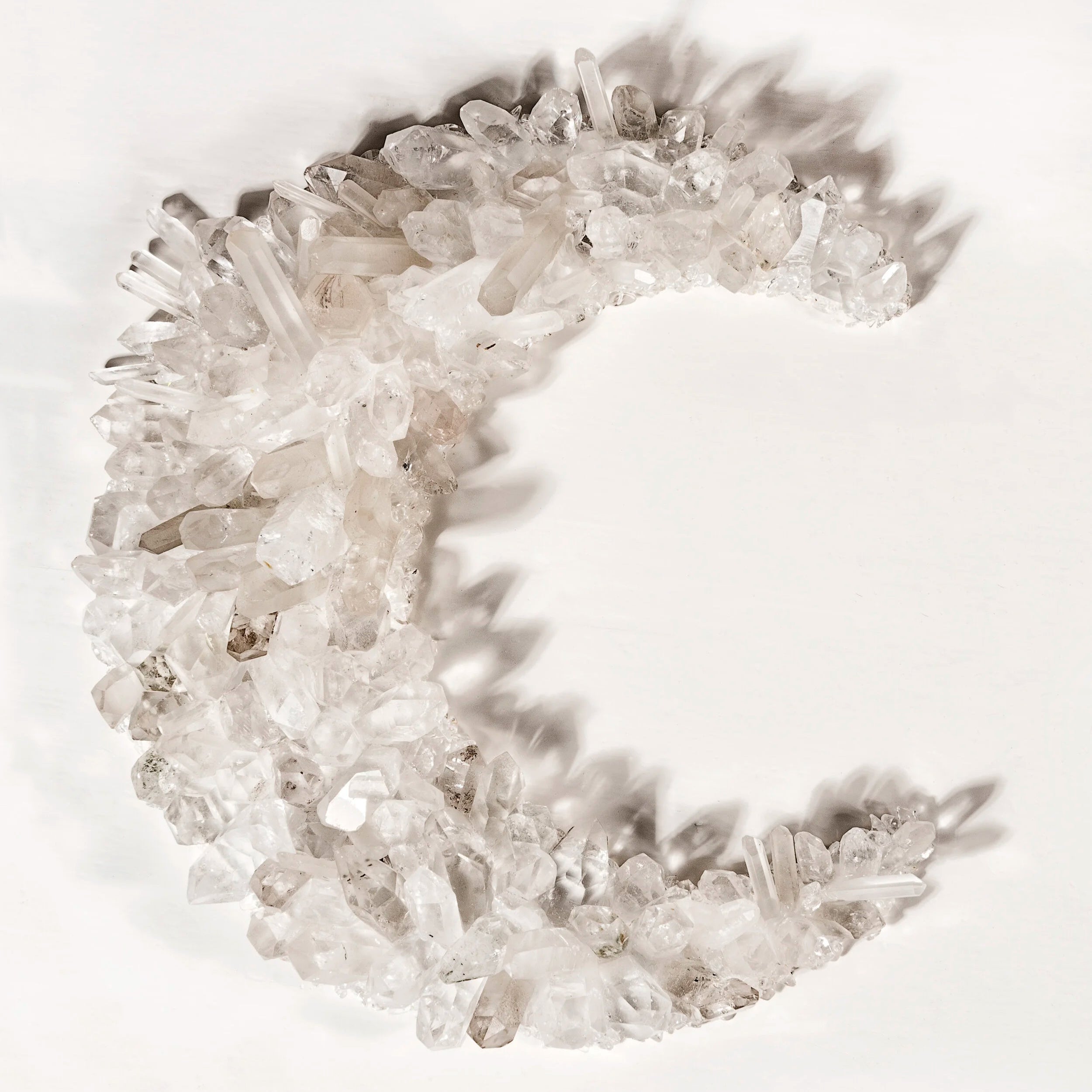 Quartz Crystal Moon Crescent