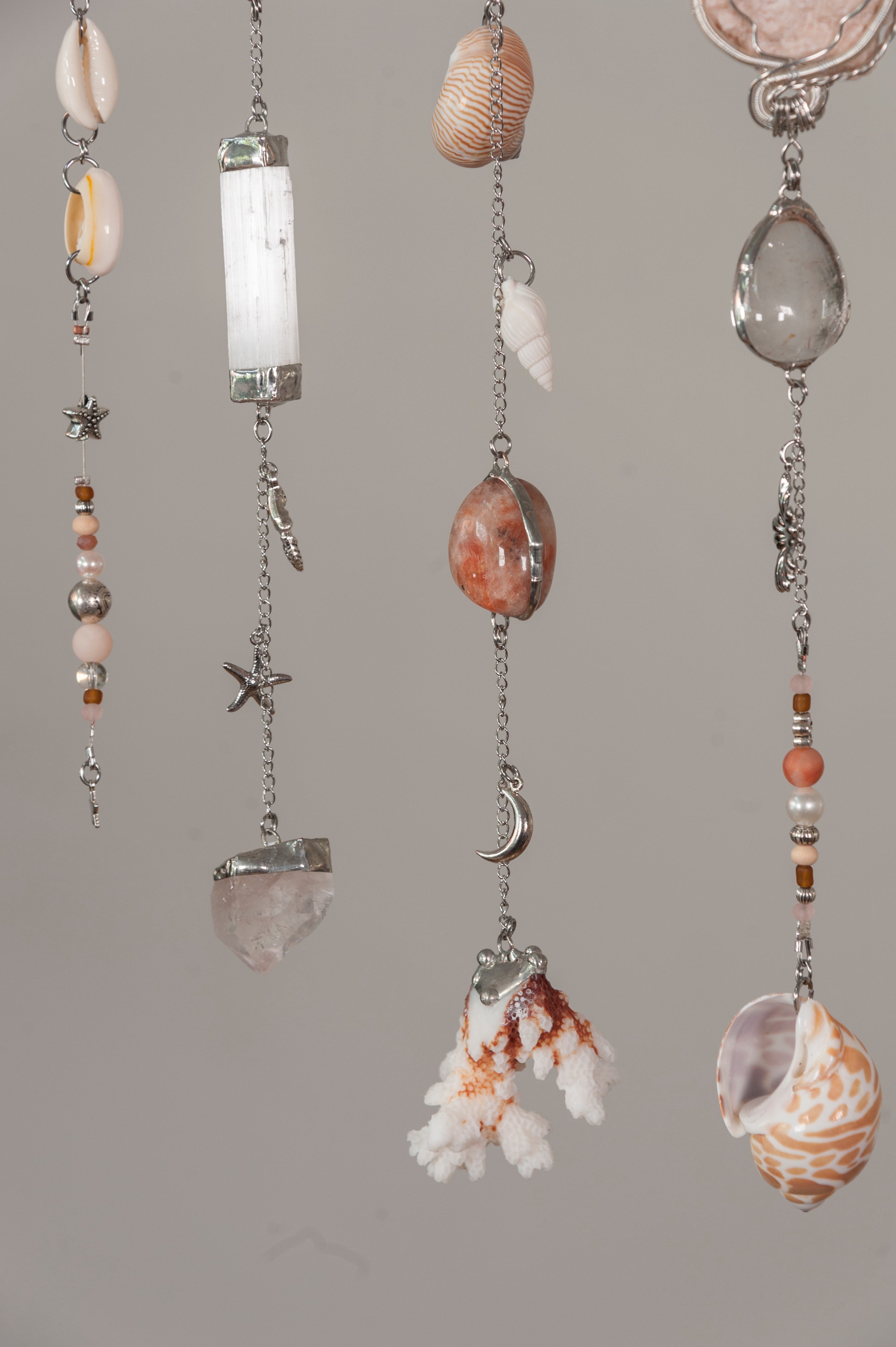 Coral Skies Crystal Driftwood Wall Hanging