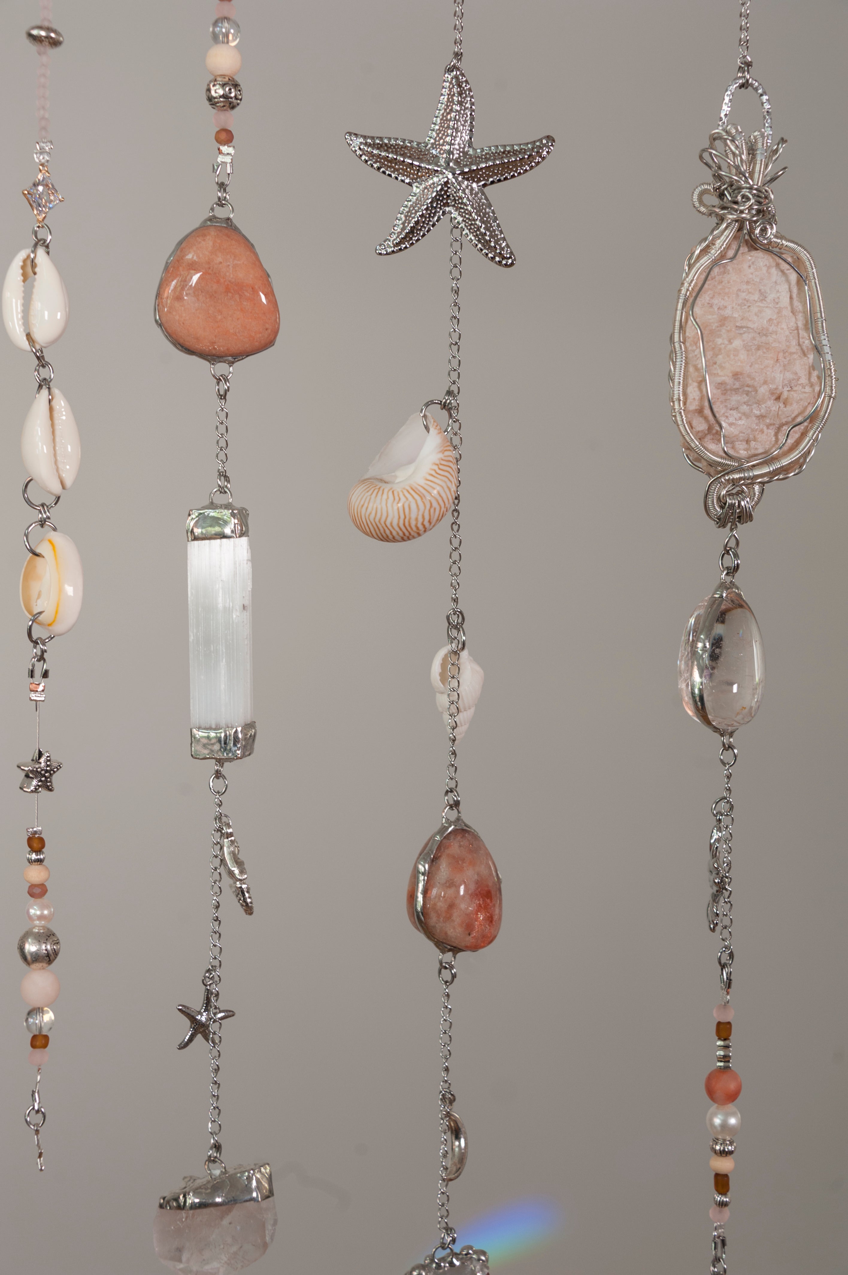 Coral Skies Crystal Driftwood Wall Hanging