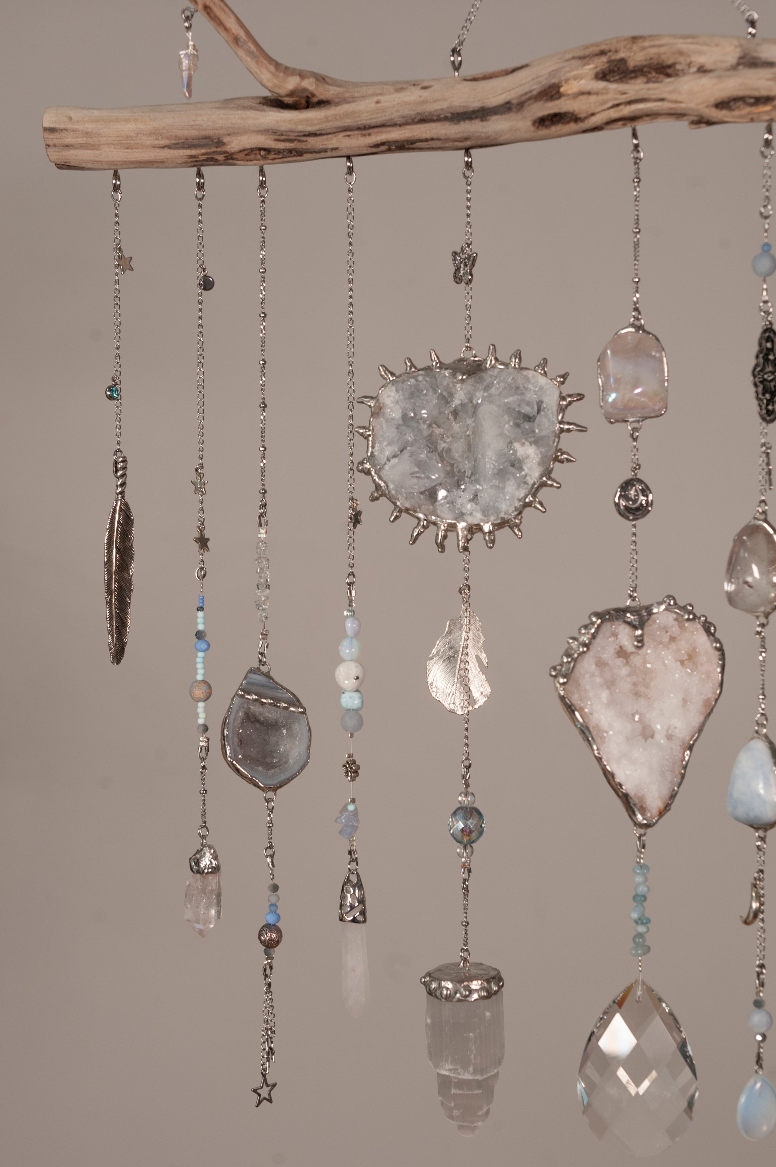 ‘Nurture’ Crystal Driftwood Wall Hanging