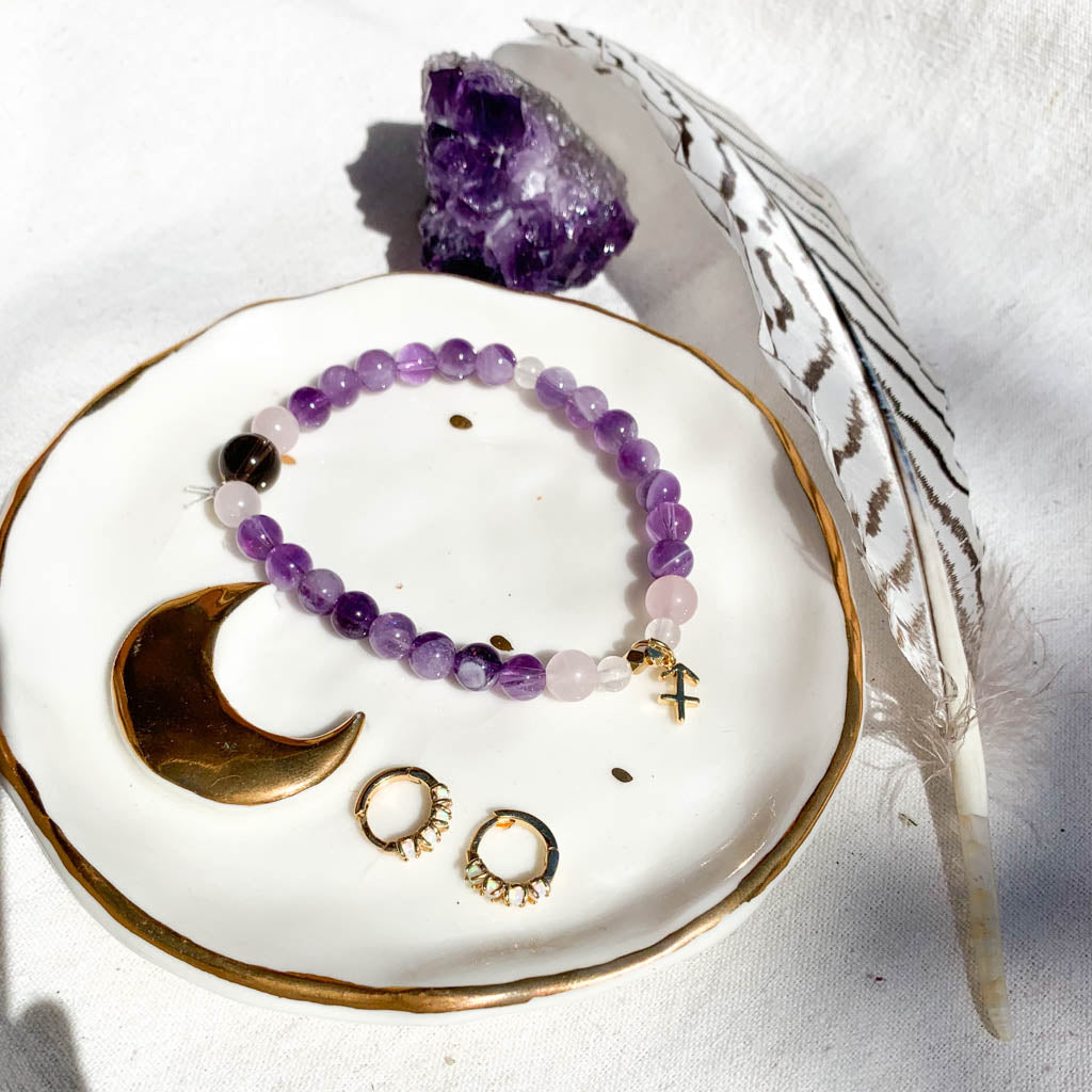 February Birthstone Silver and Amethyst Affinity Bracelet – Clogau Outlet